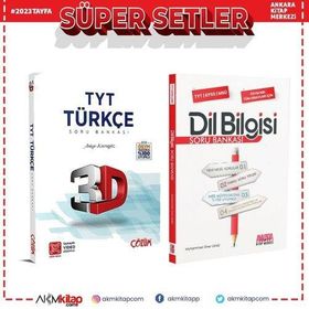 3d 2 Kitap Tyt Türkçe ve Akm Dil Bilgisi Soru Bankası Seti