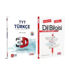 3d 2 Kitap Tyt Türkçe ve Akm Dil Bilgisi Soru Bankası Seti
