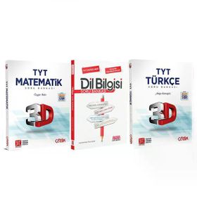 3D 3 Kitap TYT Türkçe ve Matematik ile AKM Dil Bilgisi Soru Bankası Seti