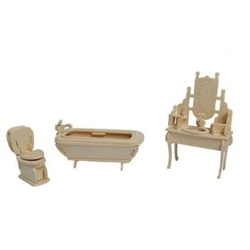 3D Ahşap Banyo Puzzle