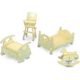 3D Ahşap Puzzle Çocuk Odası