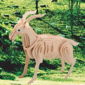 3D Ahşsap Keçi Puzzle