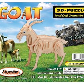3D Ahşsap Keçi Puzzle