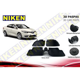 3D RZPY152303 Renault Fluence Havuzlu Paspas