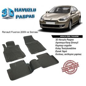 3D RZPY152303 Renault Fluence Havuzlu Paspas