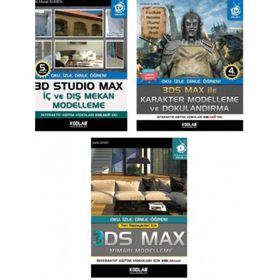 3D Studio Max Eğitim Seti 3 Kitap Takım Kodlab Yayın Dağıtım