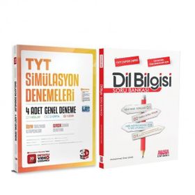 3d Tyt 4'lü Simülasyon Deneme ve Akm Dil Bilgisi Soru Bankası Seti 2 Kitap