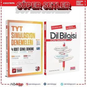 3d Tyt 4'lü Simülasyon Deneme ve Akm Dil Bilgisi Soru Bankası Seti 2 Kitap