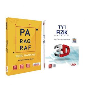 3D TYT Fizik ve AKM Paragraf Soru Bankası Seti 2 Kitap