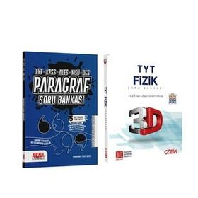 3D TYT Fizik ve AKM Paragraf Soru Bankası Seti 2 Kitap