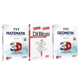 3D TYT Matematik ve Geometri ile AKM Dil Bilgisi 3 Kitap Soru Bankası Seti