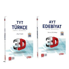 3d Yayınları 2 Kitap Tyt Türkçe ve Ayt Edebiyat Soru Bankası Seti