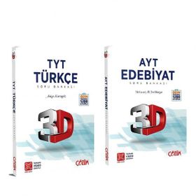 3d Yayınları 2 Kitap Tyt Türkçe ve Ayt Edebiyat Soru Bankası Seti