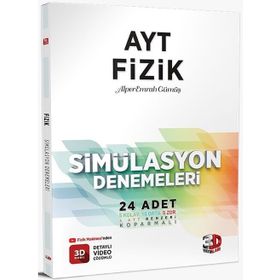 3D Yayınları 2022 AYT Fizik Simülasyon Denemeleri