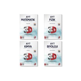 3D Yayınları 2022 Ayt Matematik Fizik Kimya Biyoloji Soru Bankası Seti 4 Kitap 9136051941035