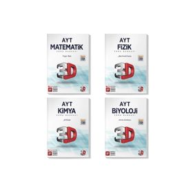 3D Yayınları 2022 Ayt Matematik Fizik Kimya Biyoloji Soru Bankası Seti 4 Kitap 9136051941035
