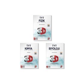 3D Yayınları 2022 Tyt Fizik Kimya Biyoloji Soru Bankası Seti 3 Kitap