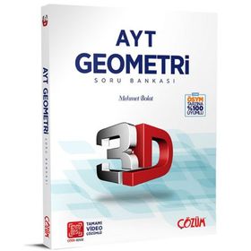 3D Yayınları 2023 AYT Geometri Tamamı Video Çözümlü Soru Bankası
