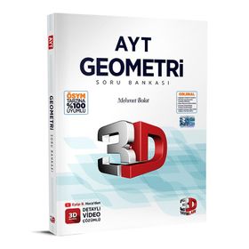 3D Yayınları 2023 AYT Geometri Tamamı Video Çözümlü Soru Bankası
