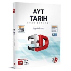 3D Yayınları 2023 AYT Tarih Tamamı Video Çözümlü Soru Bankası