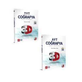 3D Yayınları - 2023 TYT AYT Coğrafya Soru Bankası Seti