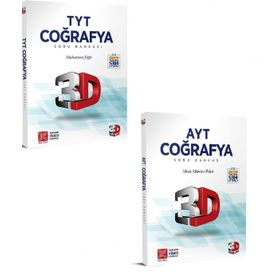 3D Yayınları - 2023 TYT AYT Coğrafya Soru Bankası Seti