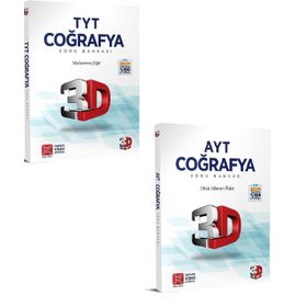 3D Yayınları - 2023 TYT AYT Coğrafya Soru Bankası Seti