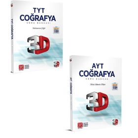 3D Yayınları - 2023 TYT AYT Coğrafya Soru Bankası Seti