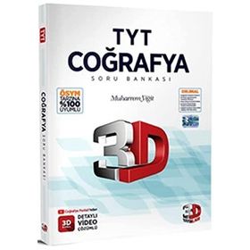 3D Yayınları 2023 TYT Coğrafya Tamamı Video Çözümlü Soru Bankası