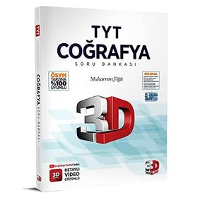 3D Yayınları 2023 TYT Coğrafya Tamamı Video Çözümlü Soru Bankası