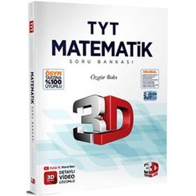 3D Yayınları 2023 TYT Matematik Soru Bankası