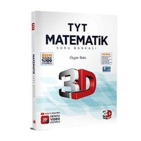 3D Yayınları 2023 TYT Matematik Tamamı Video Çözümlü Soru Bankası