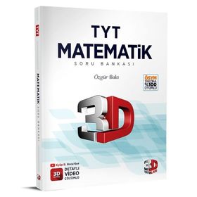 3D Yayınları 2023 TYT Matematik Tamamı Video Çözümlü Soru Bankası