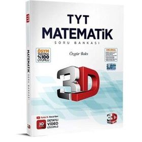 3D Yayınları 2023 TYT Matematik Tamamı Video Çözümlü Soru Bankası