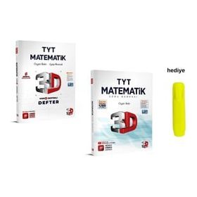 3D Yayınları 2023 Tyt Matematik Video Destekli Defter ve Soru Bankası Video Çözümlü Yeni 2 Kitap