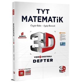 3D Yayınları - 2023 TYT Matematik Video Destekli Defter