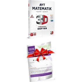 3D Yayınları 2024 AYT Matematik Video Destekli Defter