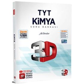 3D Yayınları 2024 TYT 3D Kimya Tamamı Video Çözümlü Soru Bankası