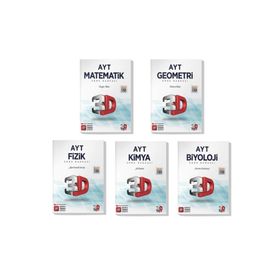 3D Yayınları 3d 2022 Ayt Matematik Geometri Fizik Kimya Biyoloji Soru Bankası Seti 5 Kitap
