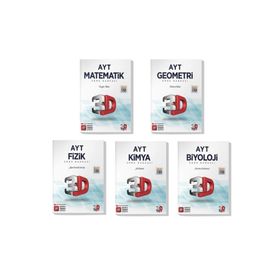 3D Yayınları 3d 2022 Ayt Matematik Geometri Fizik Kimya Biyoloji Soru Bankası Seti 5 Kitap