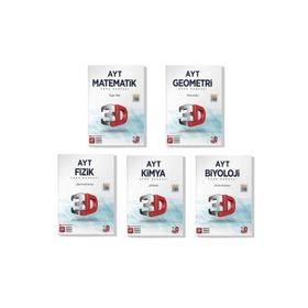 3D Yayınları 3d 2022 Ayt Matematik Geometri Fizik Kimya Biyoloji Soru Bankası Seti 5 Kitap