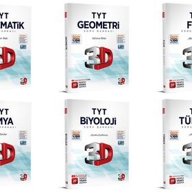 3D Yayınları 6 Kitap Bir Arada TYT Tüm Dersler Soru Bankası Seti