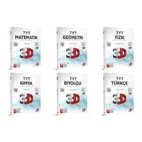 3D Yayınları 6 Kitap Bir Arada TYT Tüm Dersler Soru Bankası Seti
