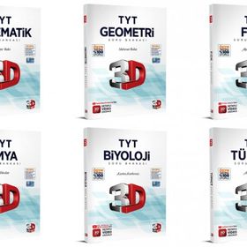 3D Yayınları 6 Kitap Bir Arada TYT Tüm Dersler Soru Bankası Seti