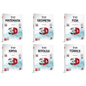3D Yayınları 6 Kitap Bir Arada TYT Tüm Dersler Soru Bankası Seti