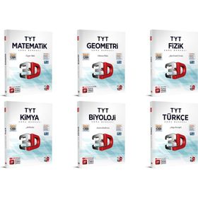 3D Yayınları 6 Kitap Bir Arada TYT Tüm Dersler Soru Bankası Seti