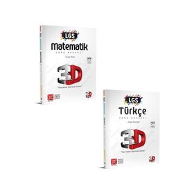 3D Yayınları 8. Sınıf Lgs Matematik Türkçe Soru Bankası Seti 2023
