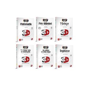 3D Yayınları 8. Sınıf Lgs Soru Bankası Seti Tam Set 6 Kitap 2023