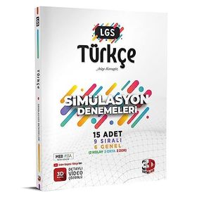 3D Yayınları 8. Sınıf LGS Türkçe Simülasyon 15 Deneme