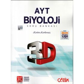 3D Yayınları AYT Biyoloji Soru Bankası Tamamı Video Çözümlü